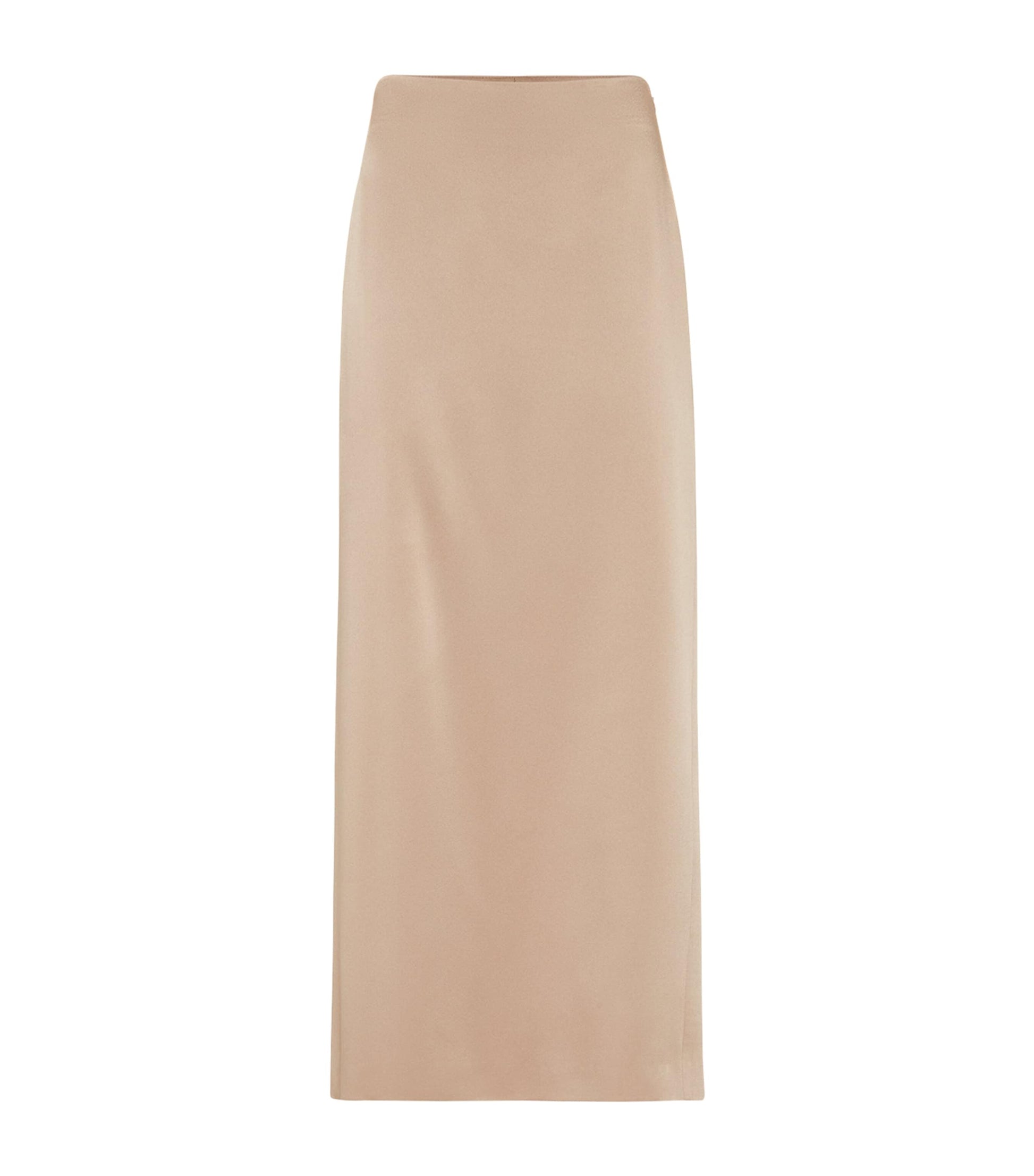 Brunello Cucinelli Brown Satin Maxi Skirt