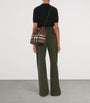 Burberry Brown Small Check Bucket Bag