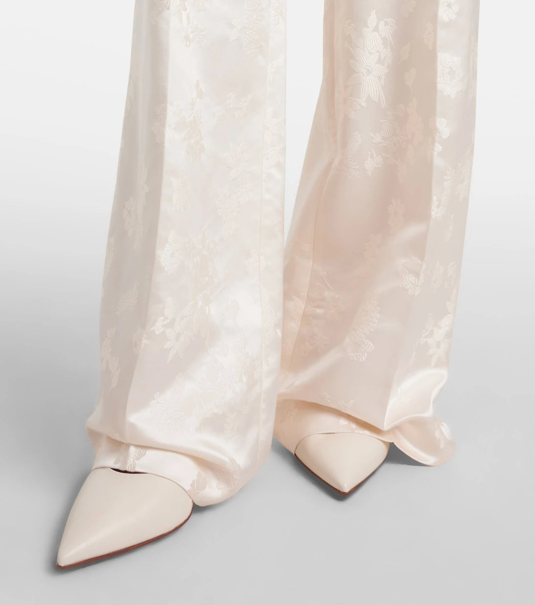 Gabriela Hearst - Amari 90 leather slingback pumps