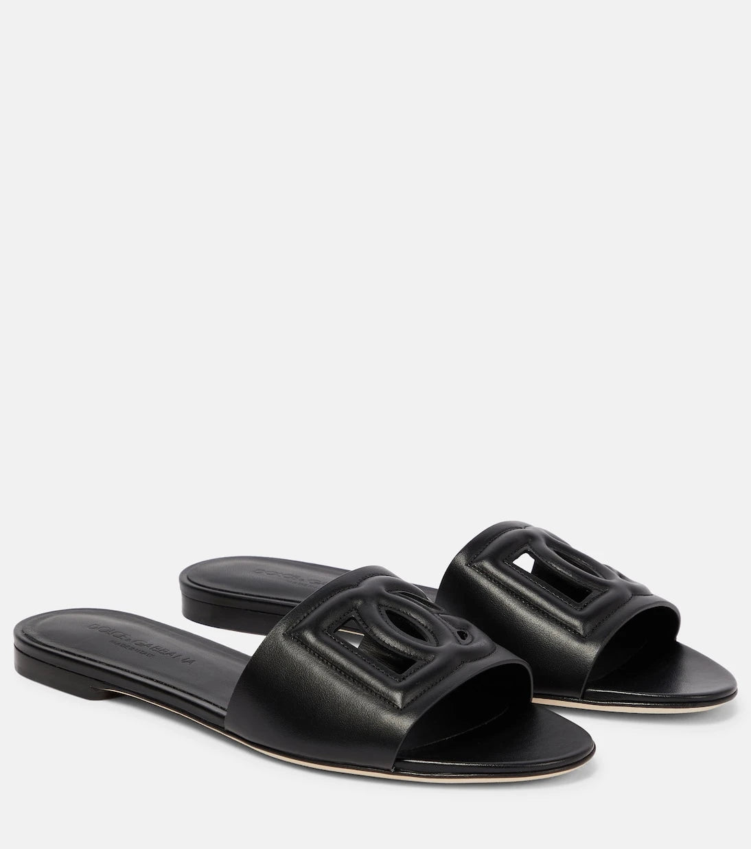 Dolce&Gabbana - DG leather slides