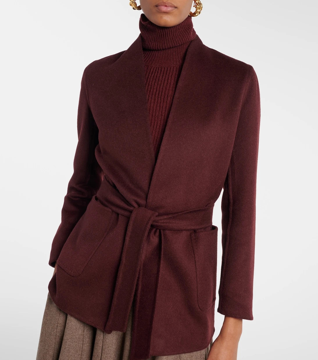 Max Mara - Harold camel hair wrap coat