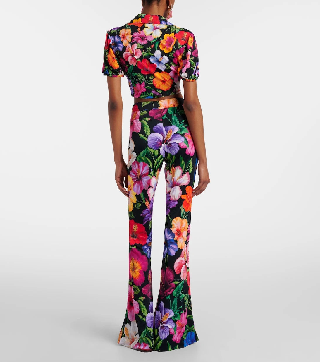 Dolce&Gabbana - Floral flared pants