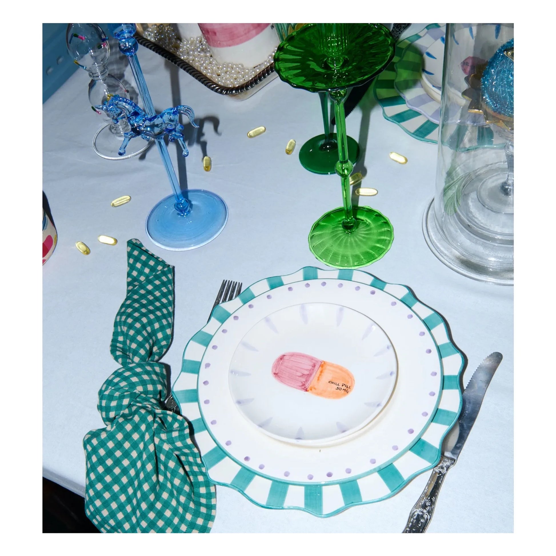 Anna + Nina - Forest Carousel candleholder | Green