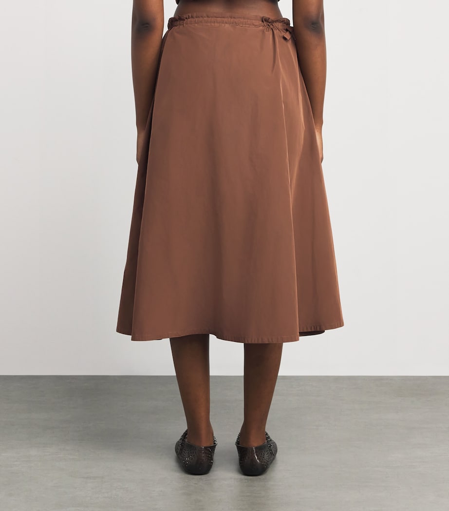 Nadine Mos Brown Technical Midi Skirt