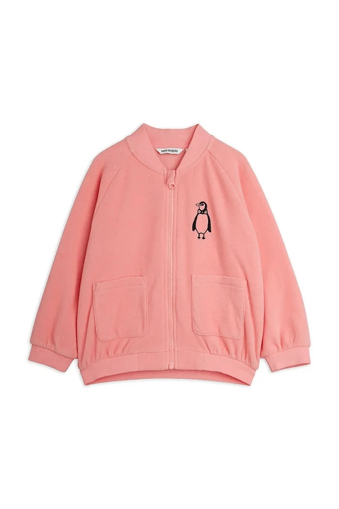 Çocuklar için fermuarlı polar Penguin sweatshirt