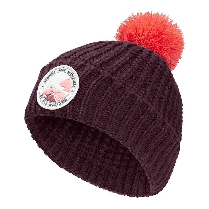 Детска шапка Jack Wolfskin POMPOM BADGE