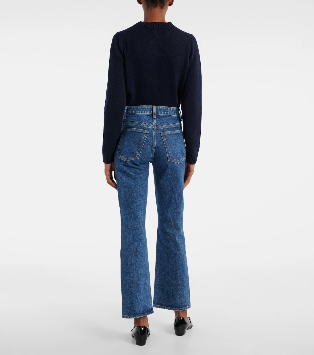 Khaite - Vivian cropped bootcut jeans