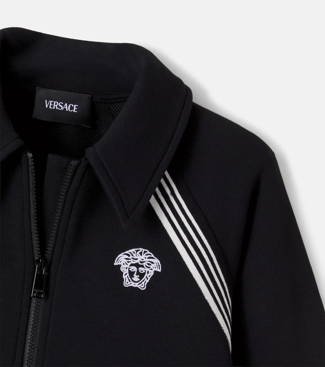 Versace Kids - Cotton jersey zip-up sweatshirt