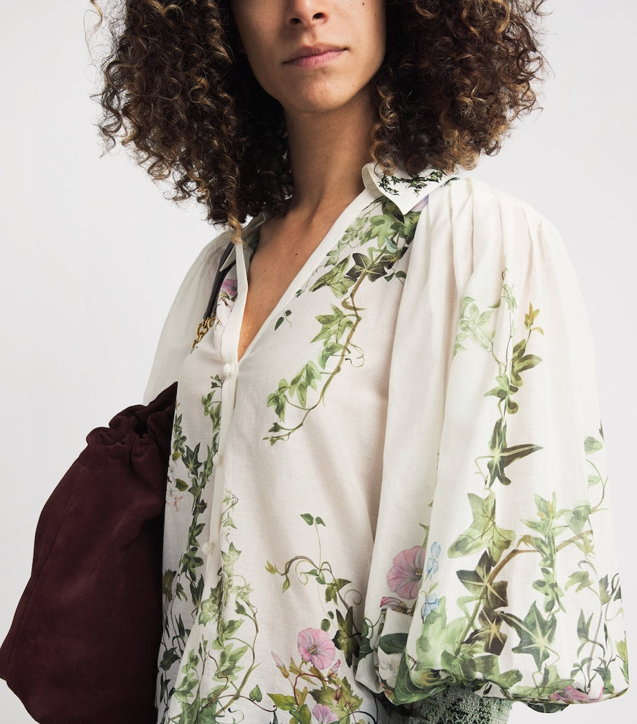 Alice+Olivia Multi Cotton-Silk Charis Blouse