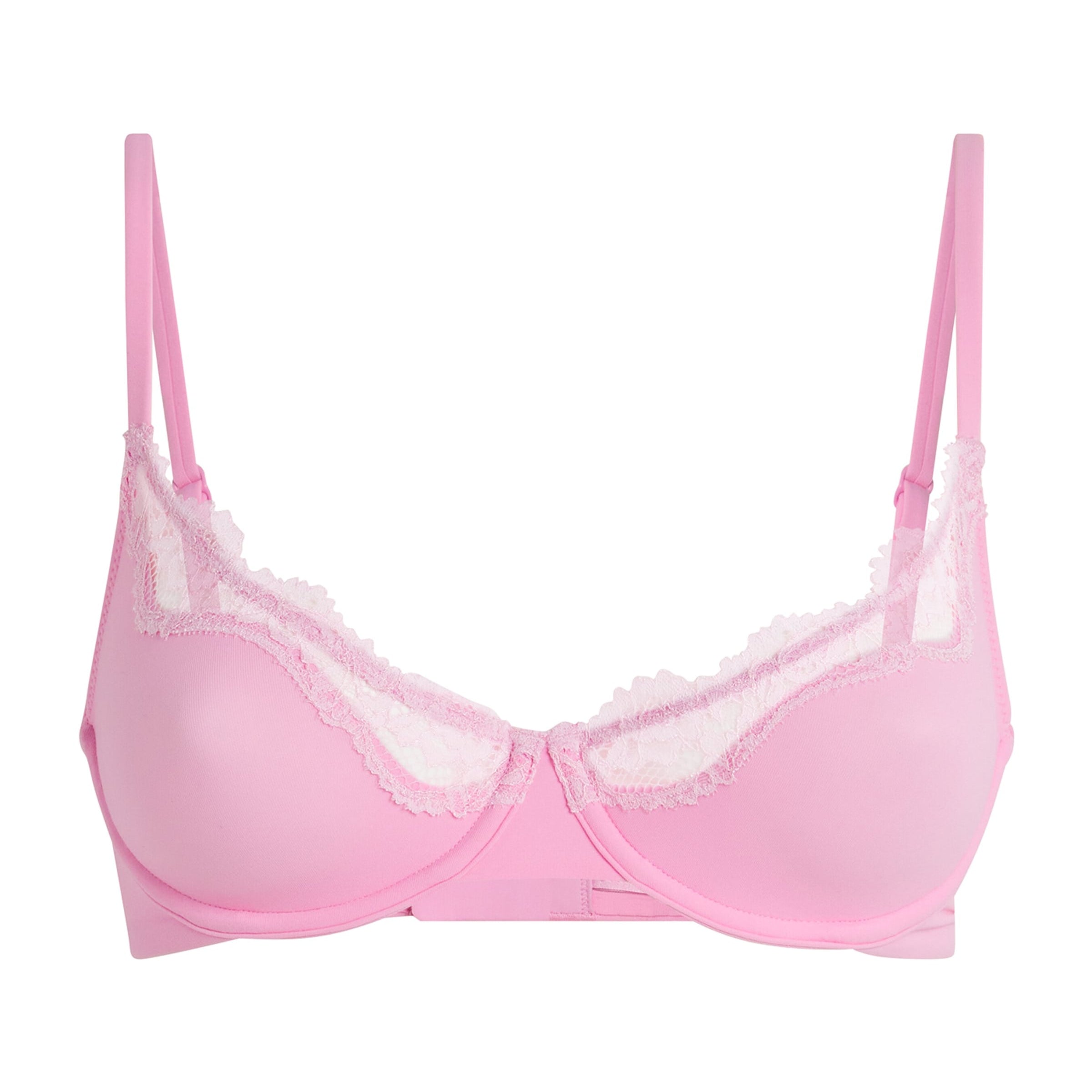 Skims Pink Lace Fits Everybody Demi Bra