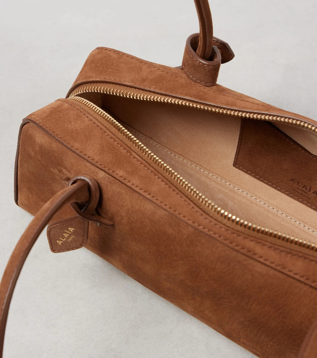Alaïa - Le Teckel Medium suede shoulder bag