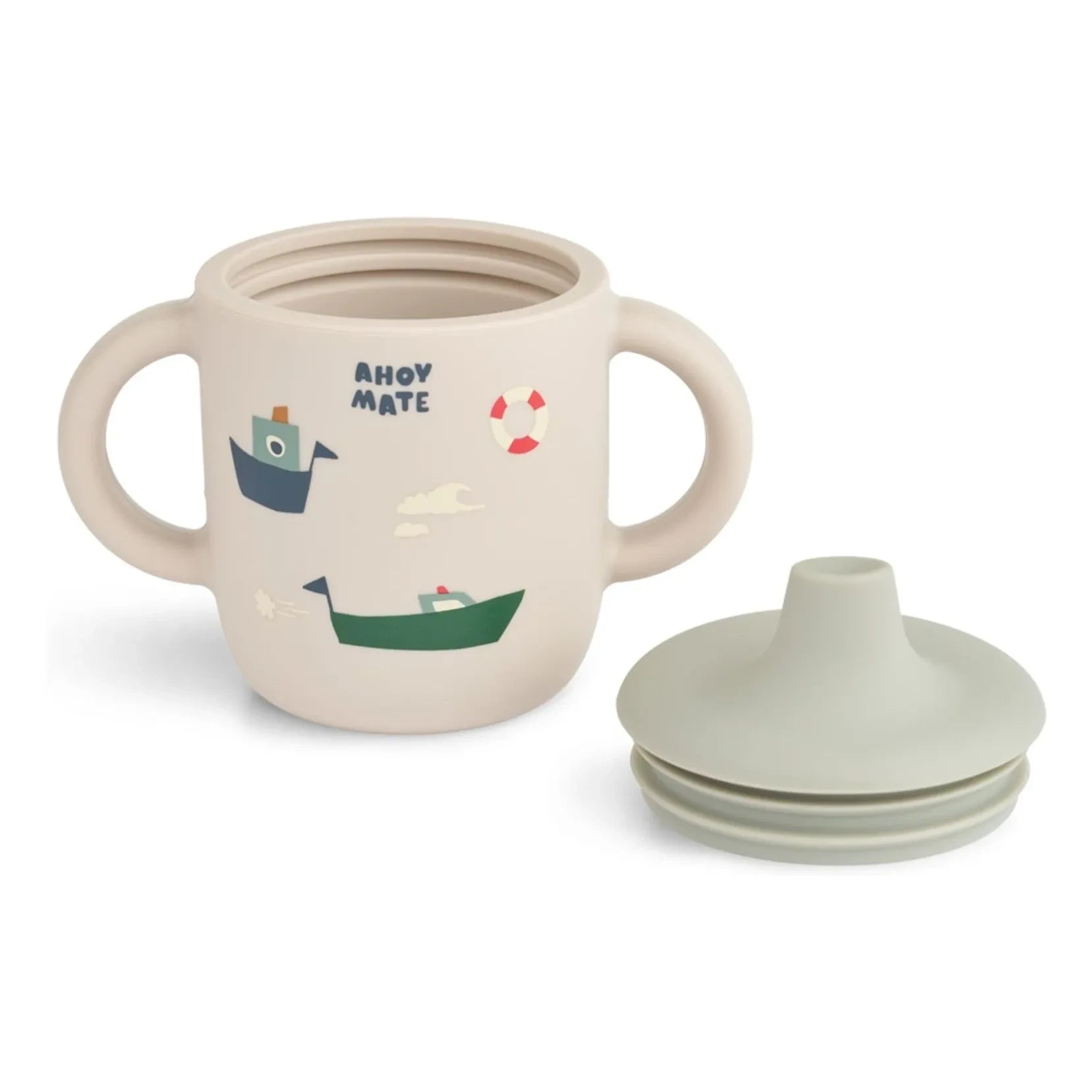 Liewood - Neil silicone training cup | Sailing/Sandy
