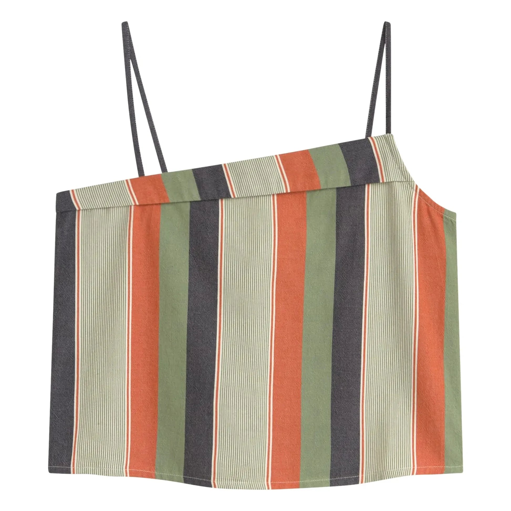 Thinking Mu - Raida Stripes Organic Cotton Top | Orange