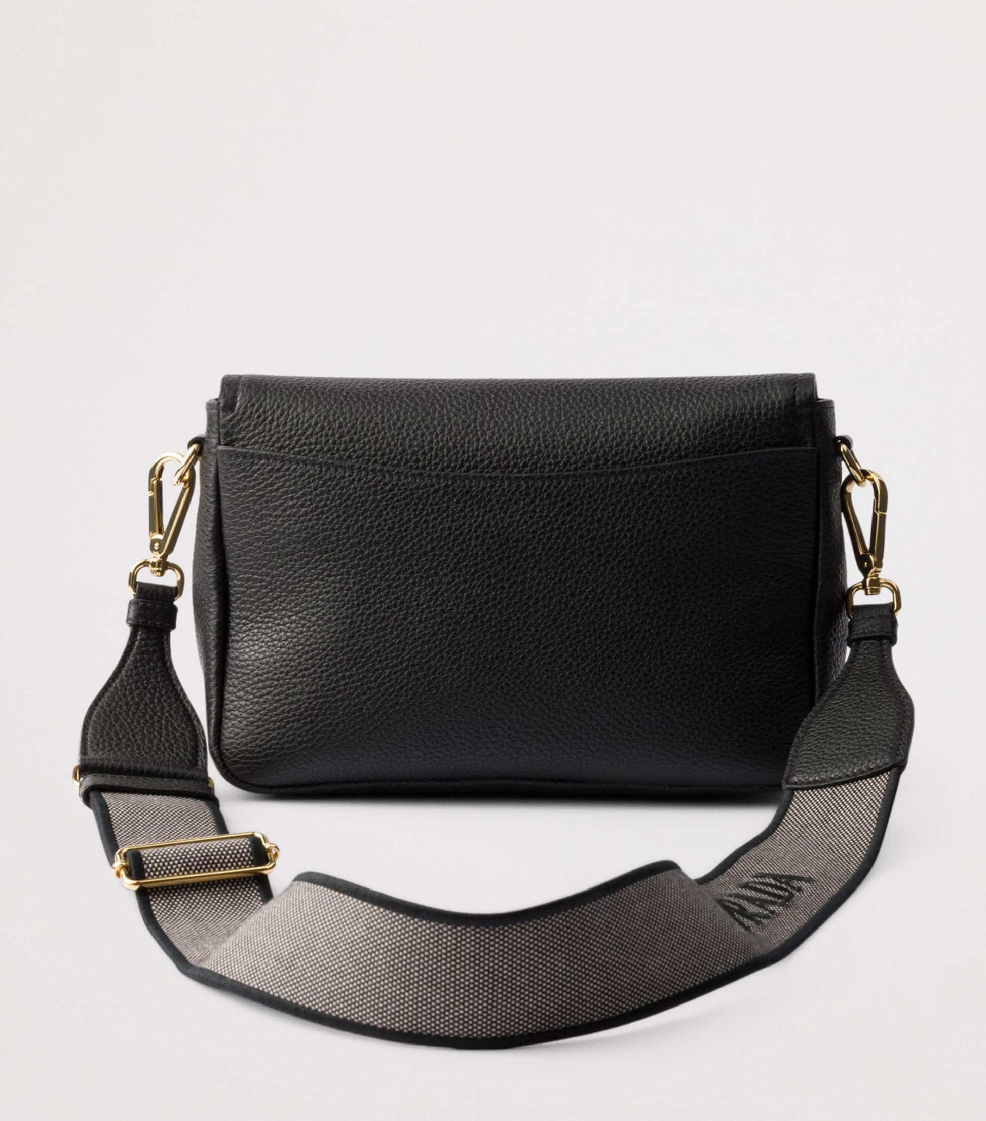 Prada Black Leather Cross-Body Bag