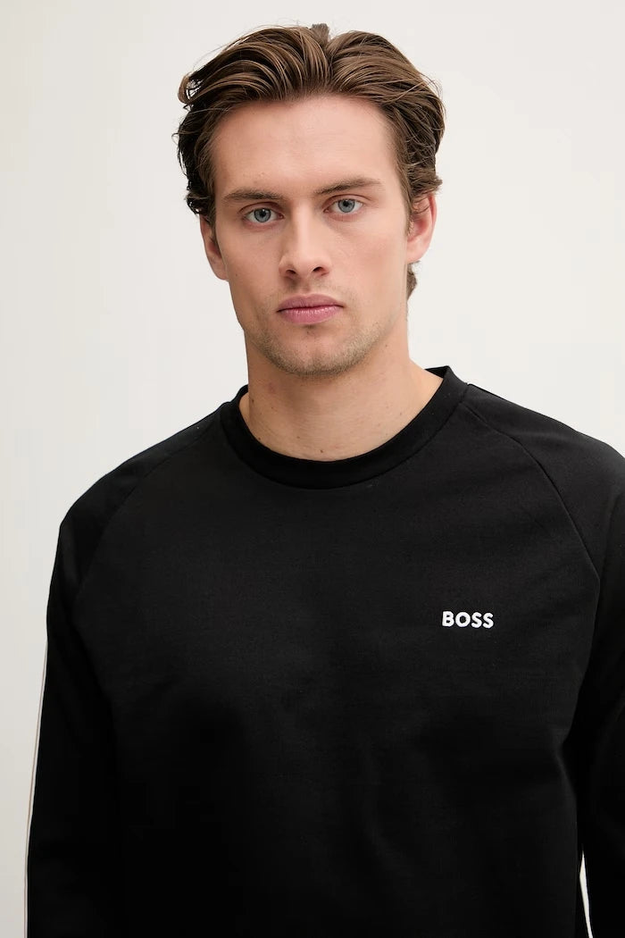 BOSS Erkek Pamuklu Ev Tipi Sweatshirt Iconic Sweatshirt