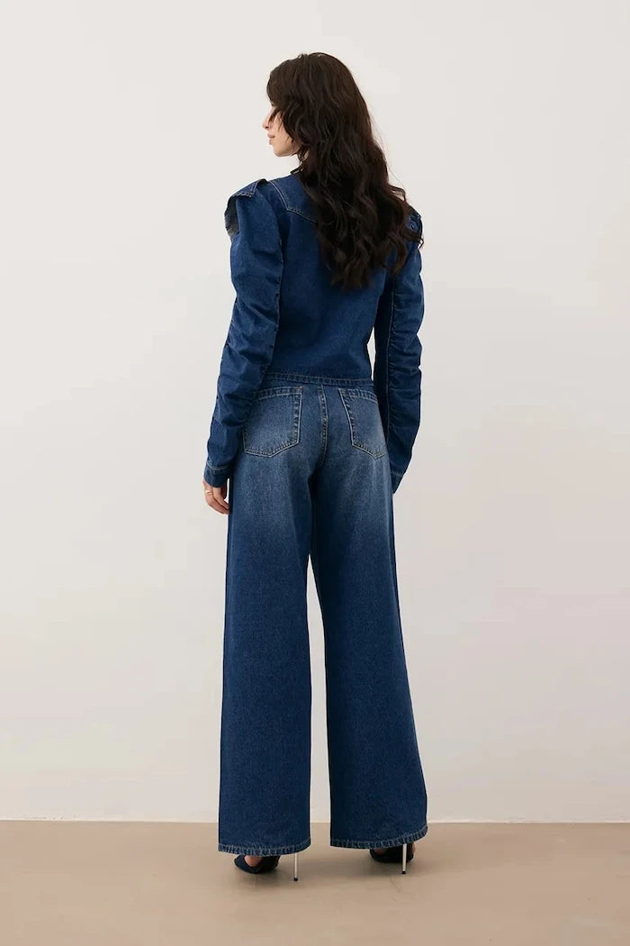 BIZUU kadın wide leg jean LEYLA