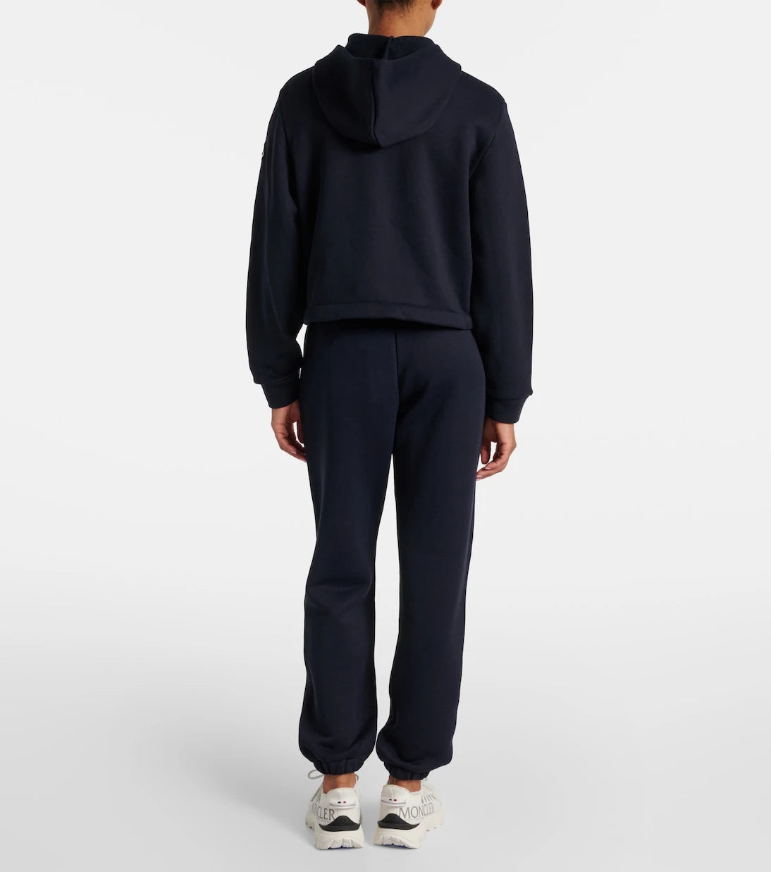 Moncler - Cotton-blend jersey zip-up hoodie