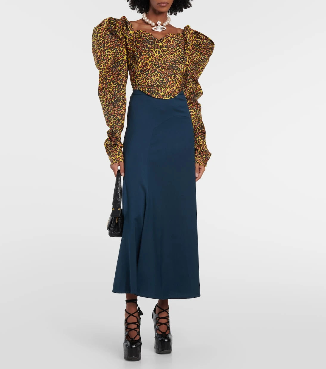 Vivienne Westwood - Sunday leopard-print corset top