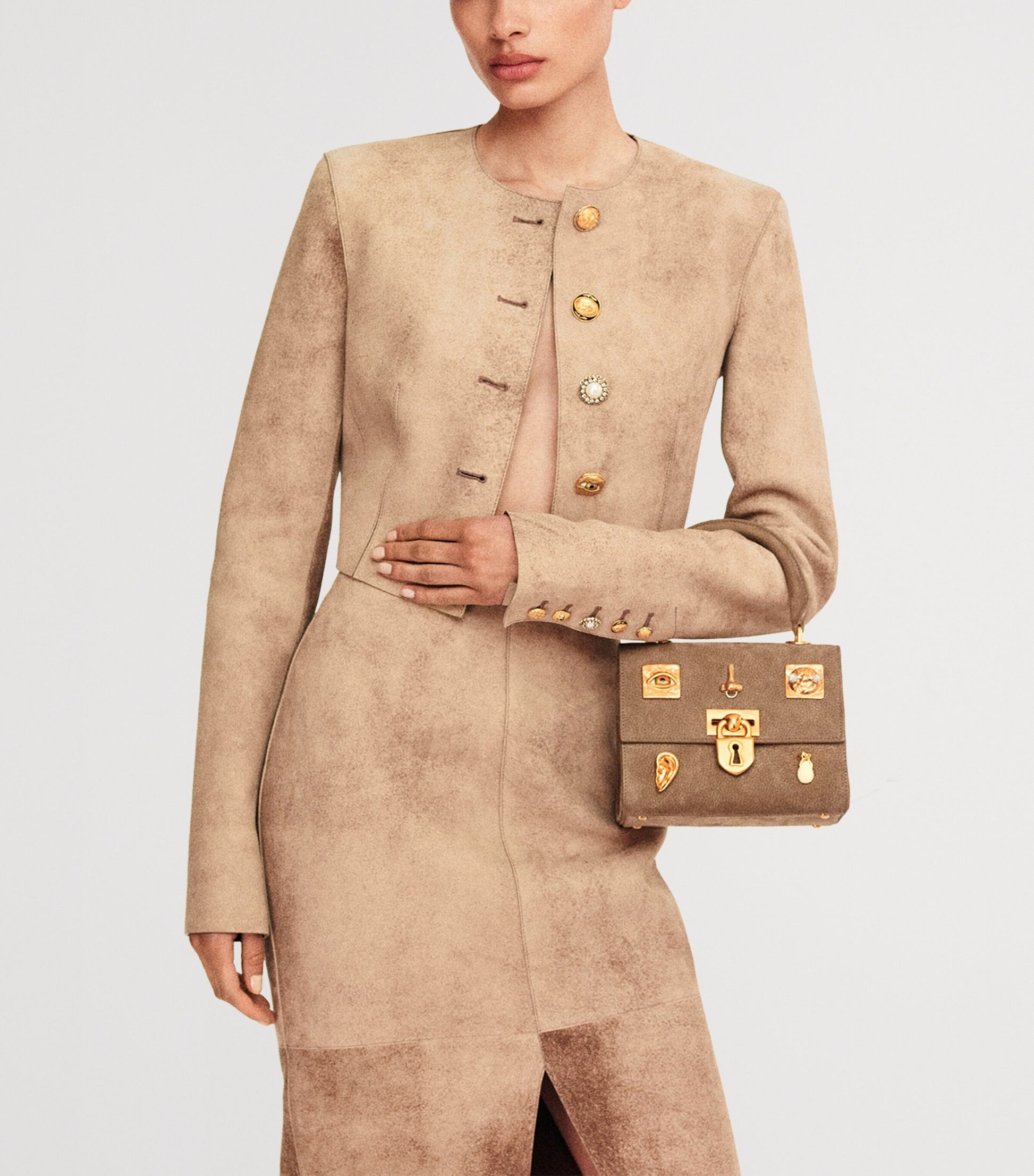 Mini Leather Bijoux Secret Top-Handle Bag