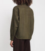 Max Mara Green Wool Collared Cardigan