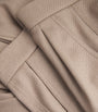 Max Mara Beige Virgin Wool Wide-Leg Trousers