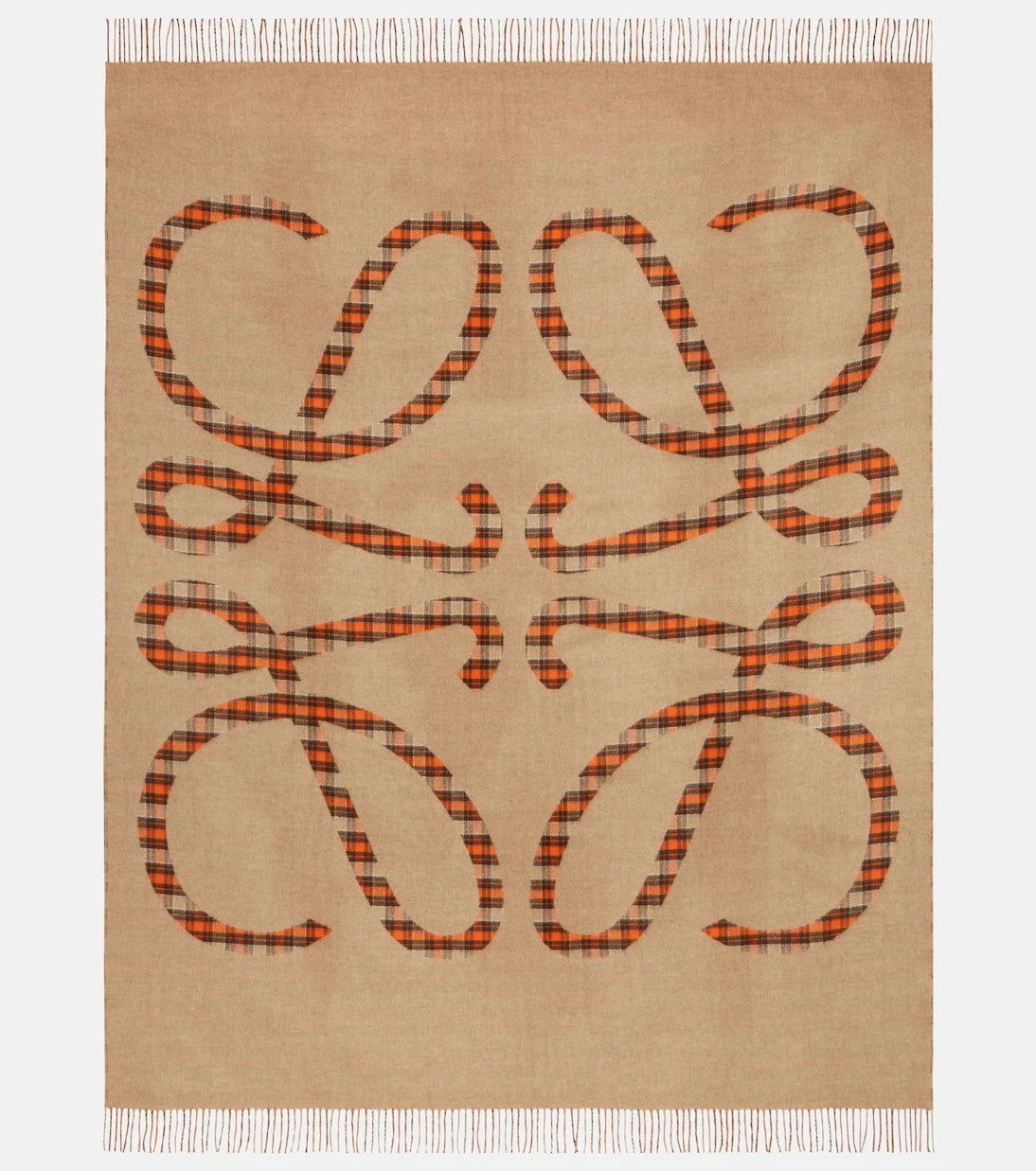 Loewe - Anagram checked wool and cashmere blanket