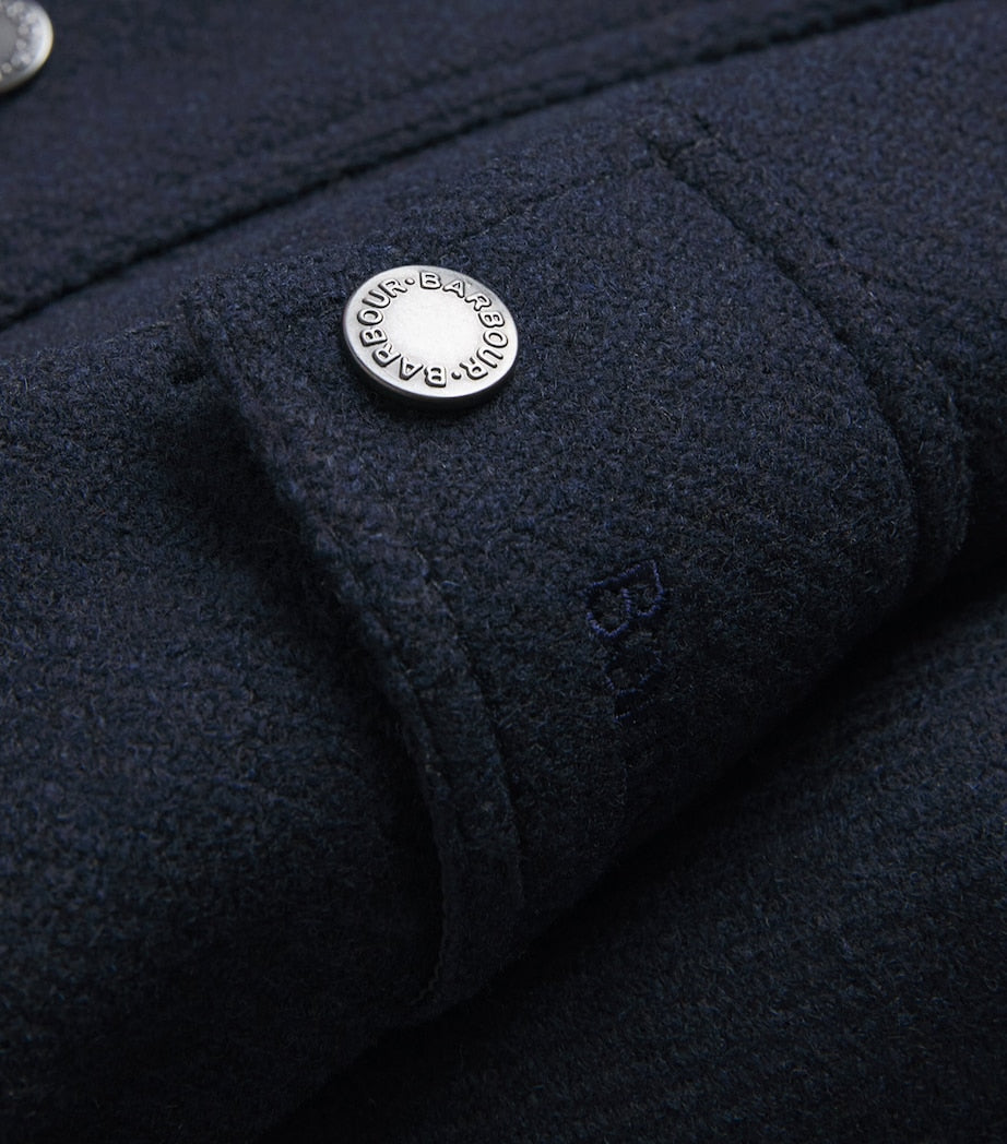 Navy Wool Bedale Jacket