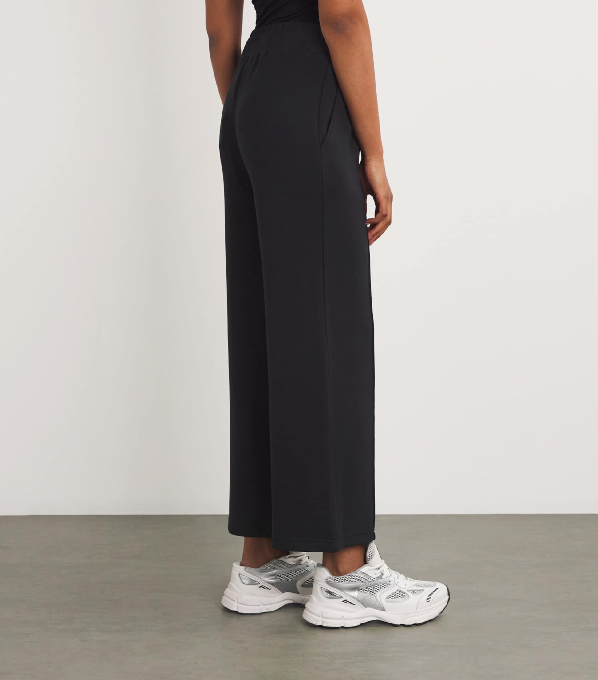 Varley Black FreeSoft Wide-Leg Sweatpants