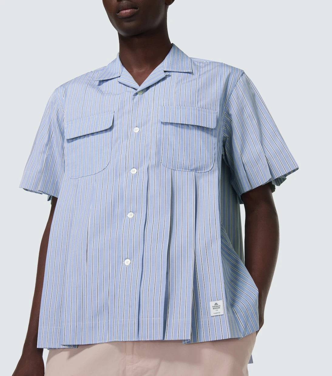 Sacai - Striped cotton shirt
