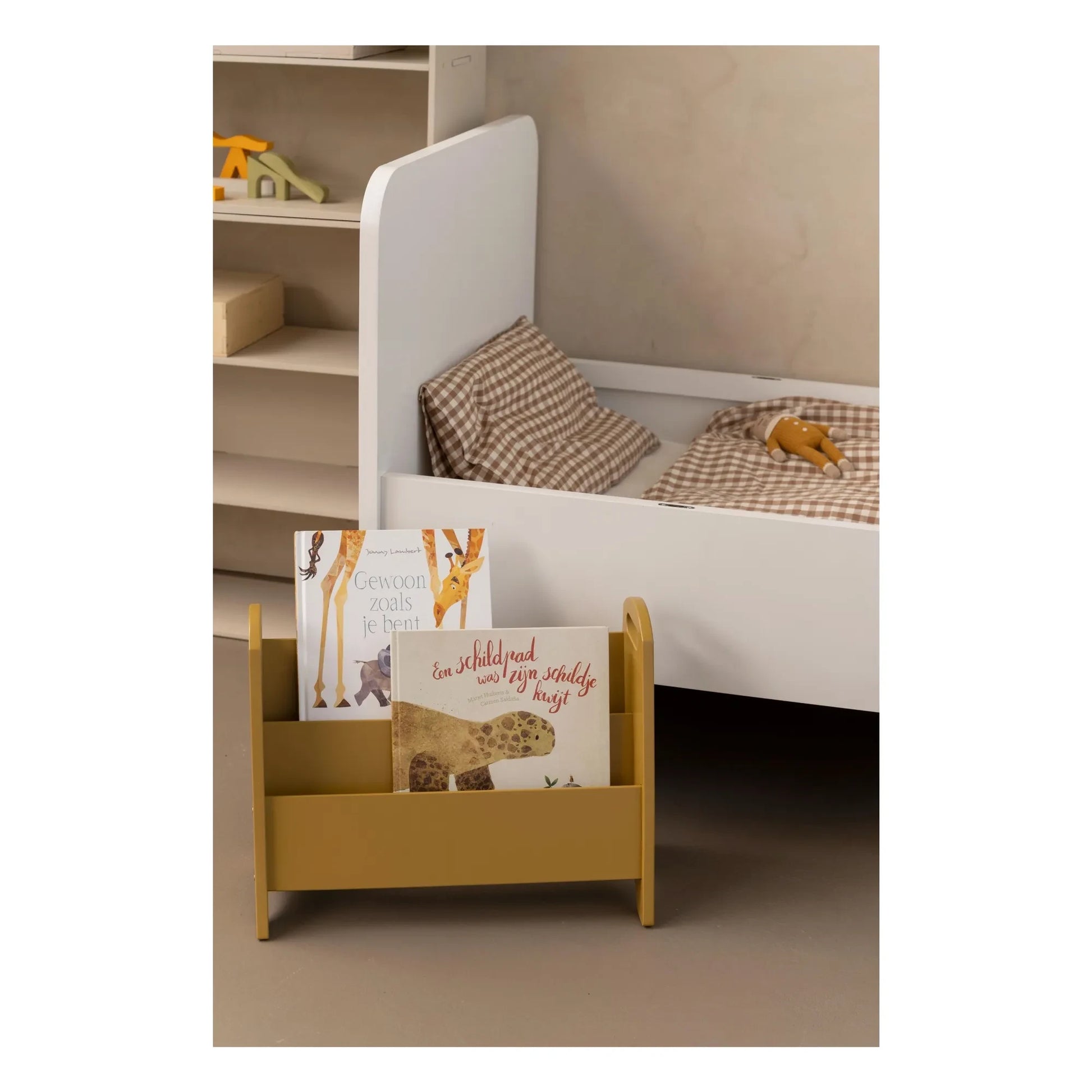 Nofred - Wooden bookcase | Yellow Curry colour