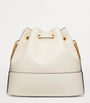 Valentino Garavani White Leather VLogo Bucket Bag