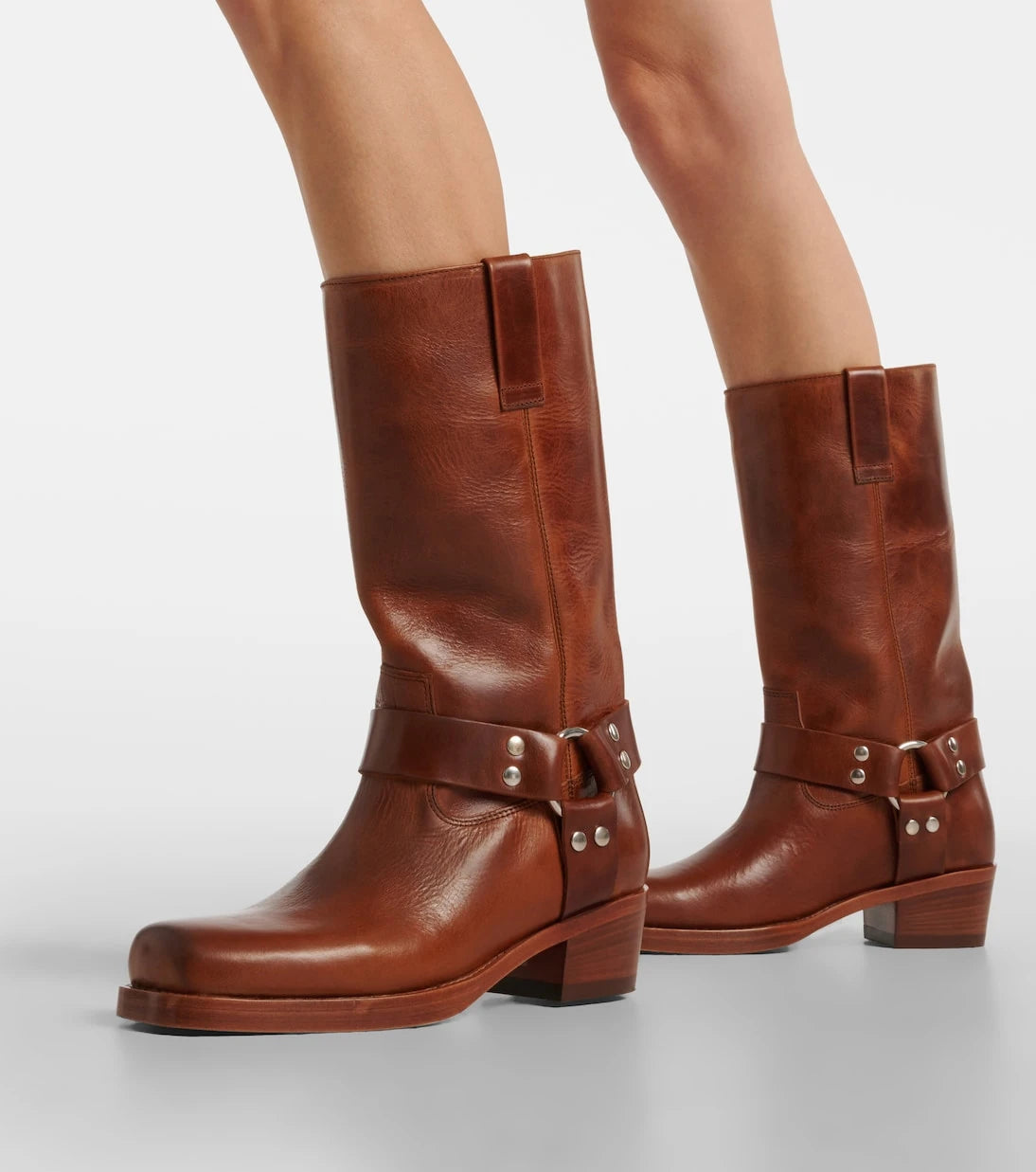 Paris Texas - Roxy 45 leather biker boots
