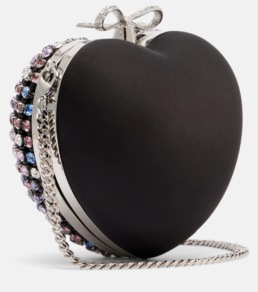 Self-Portrait - Crystal-embellished clutch