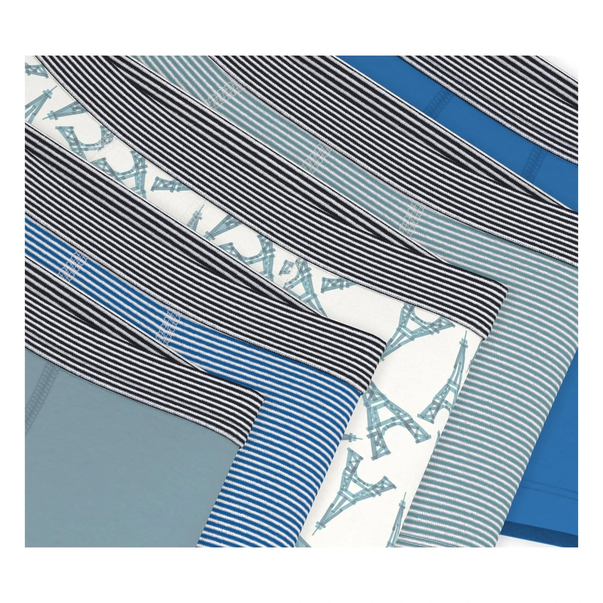Petit Bateau - Set of 5 Eiffel Tower Boxers | Blue
