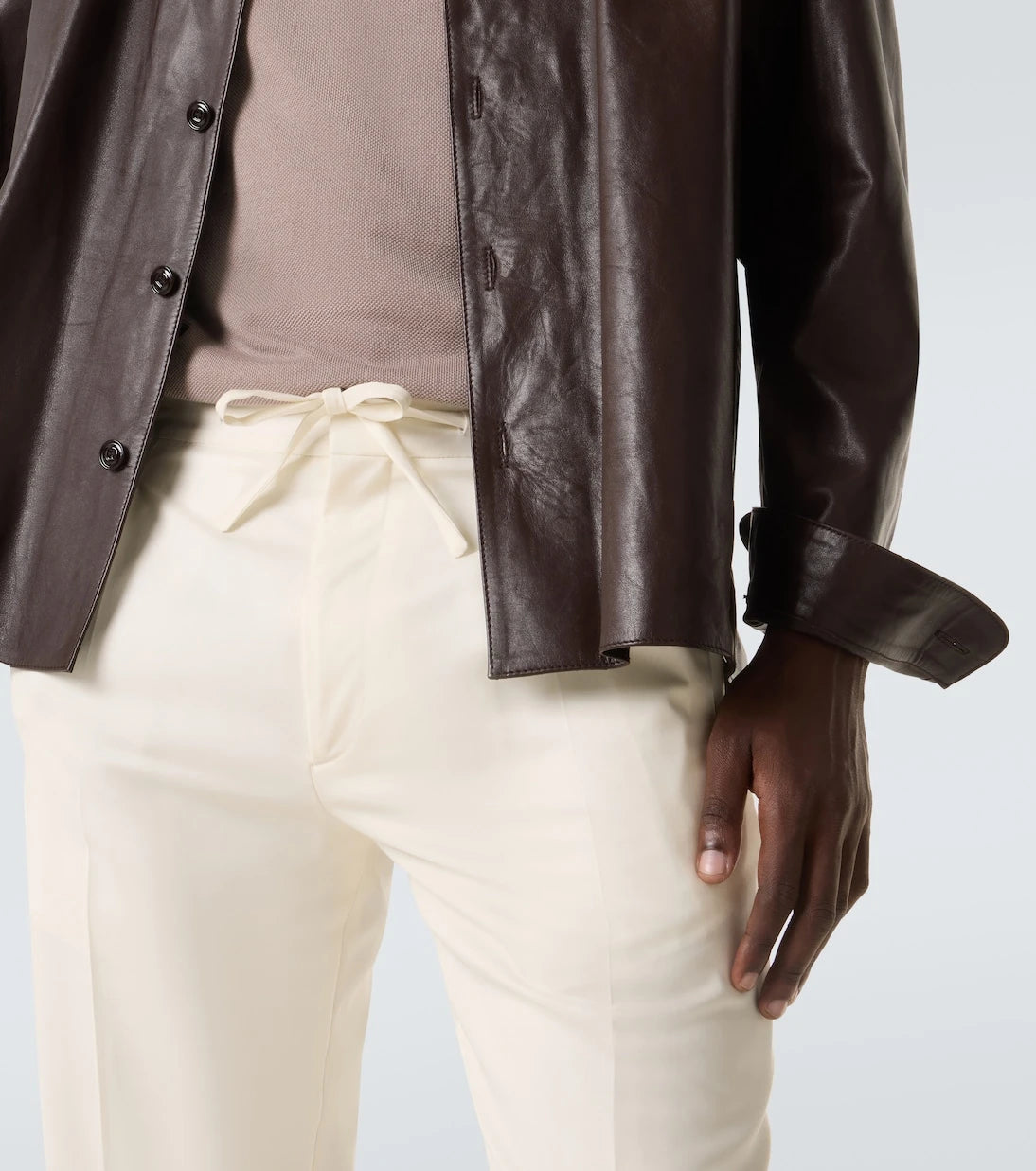 Lardini - Virgin wool tapered pants