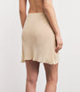 DÖEN Beige Mesh Mini Skirt
