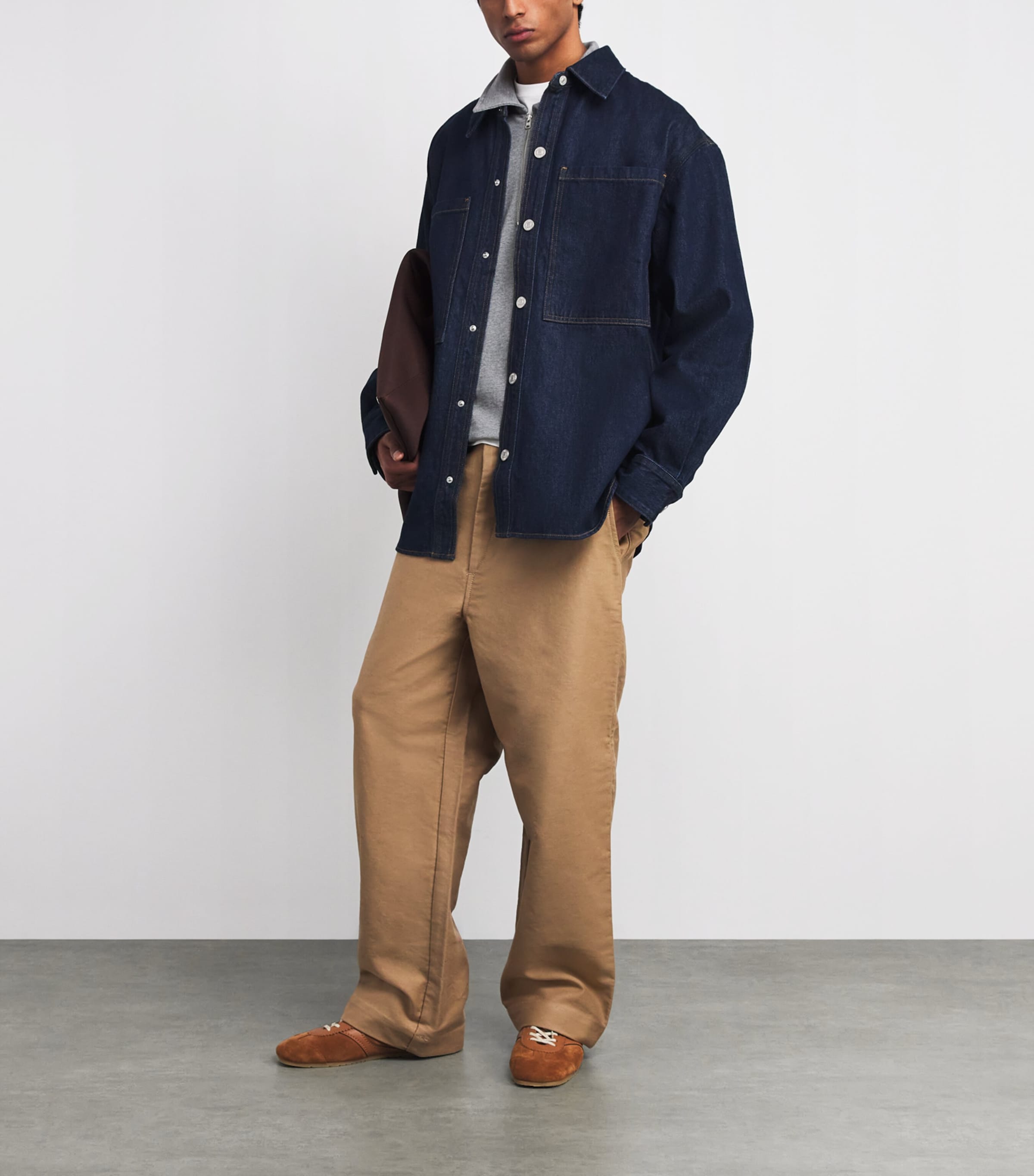 AGOLDE Purple Regenerative Denim Overshirt