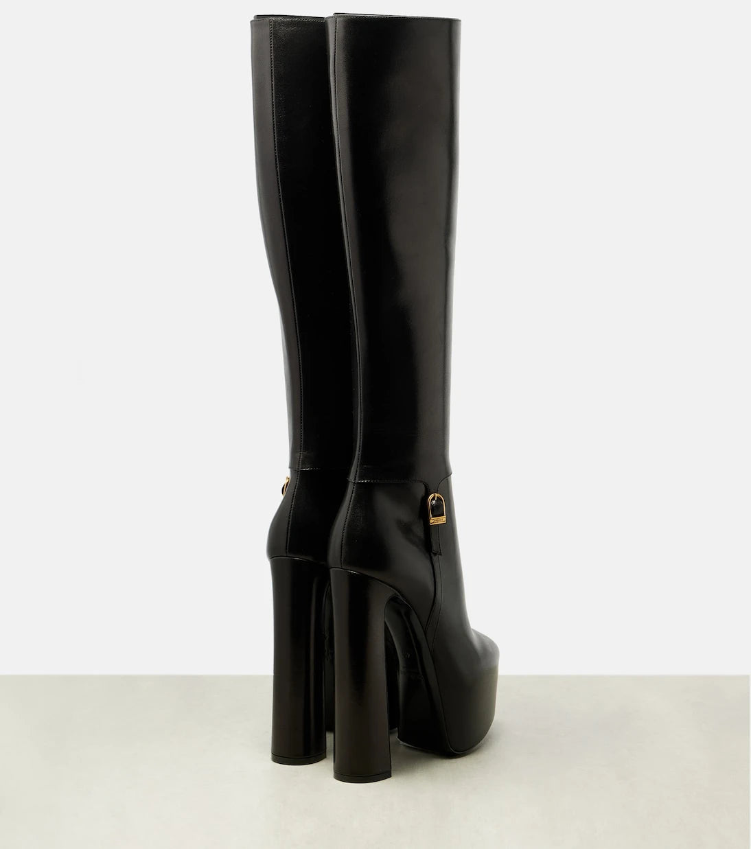 Saint Laurent - Nico leather platform knee-high boots