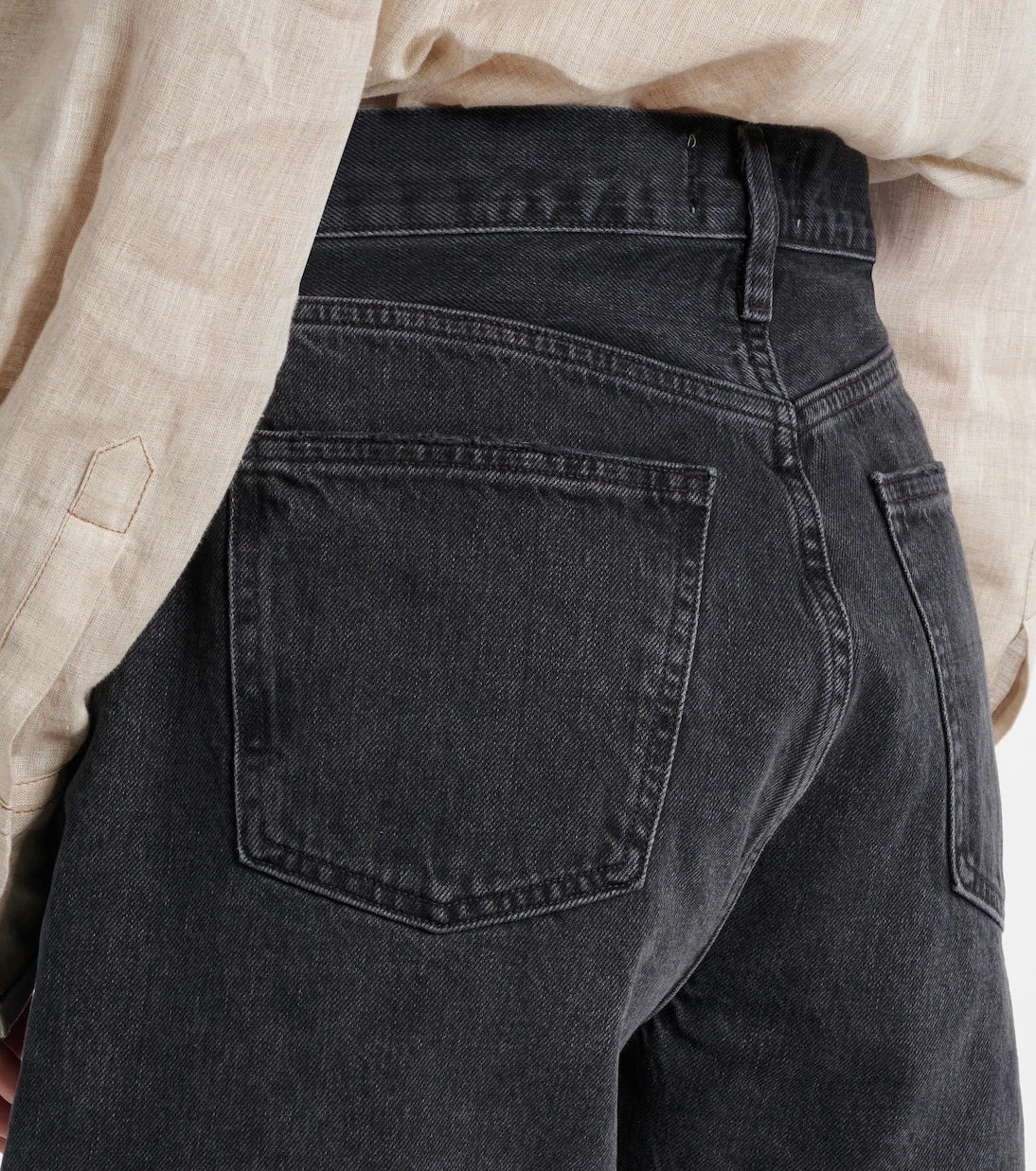Agolde - Dame high-rise denim shorts