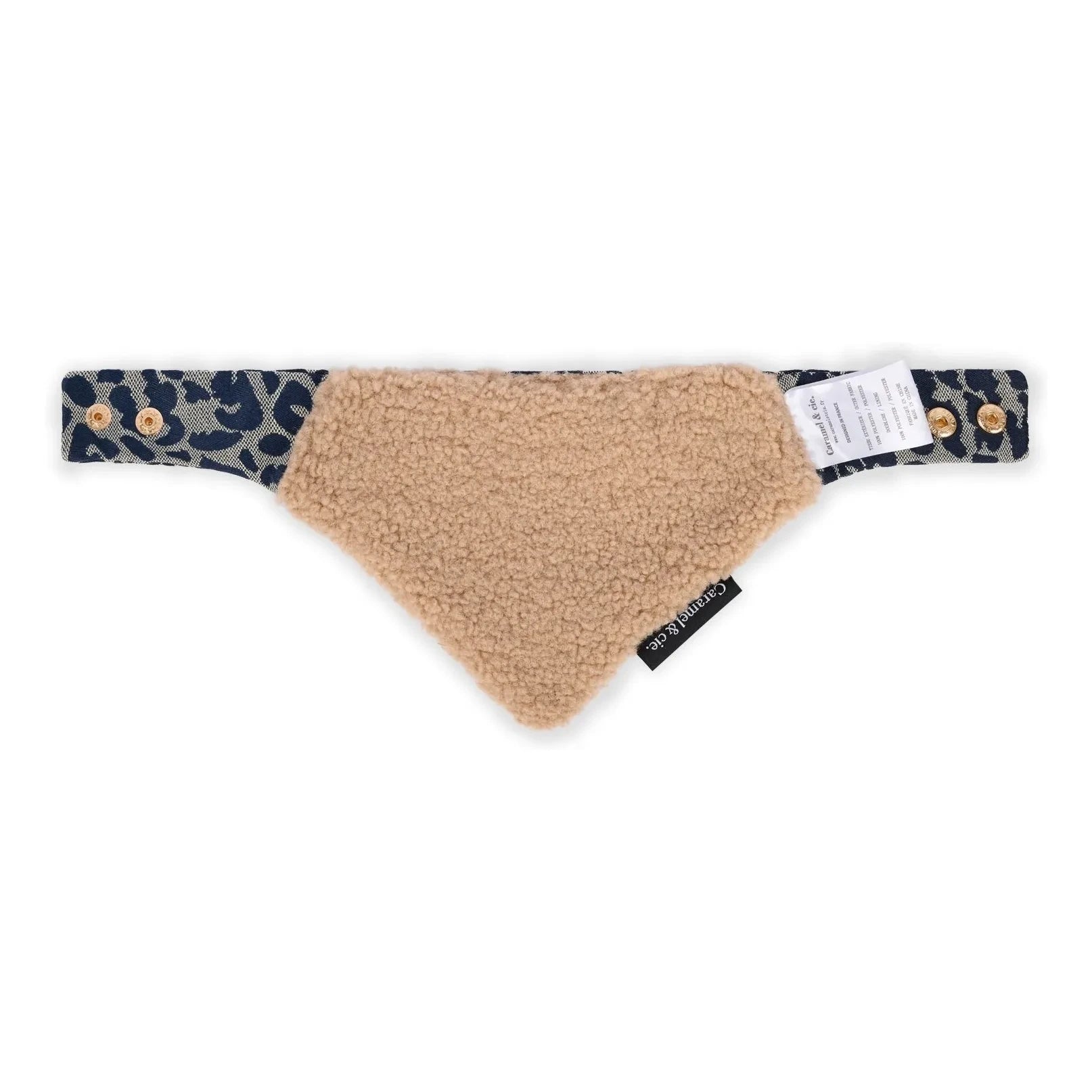Caramel & Cie - Leopard Dog Bandana | Grey