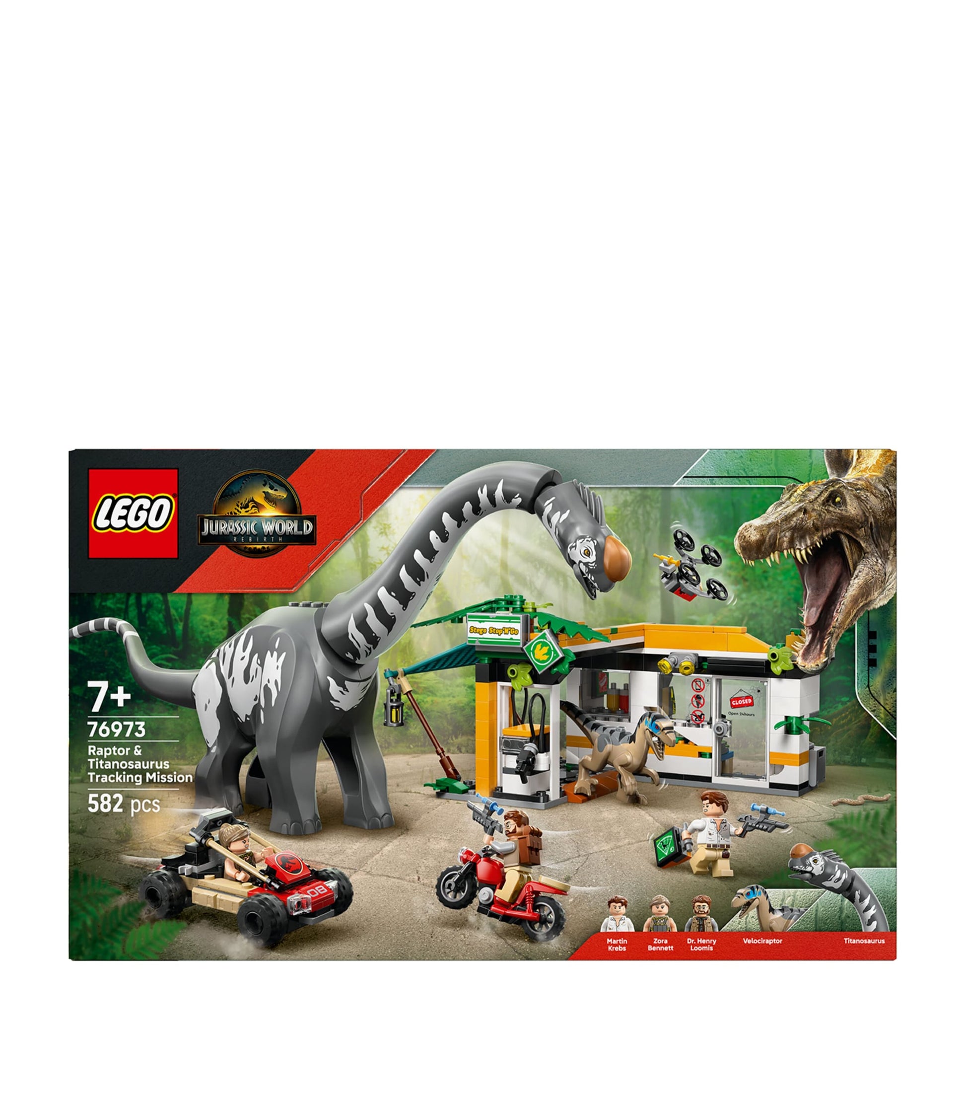Jurassic World Raptor & Titanosaurus Tracking Mission 76973