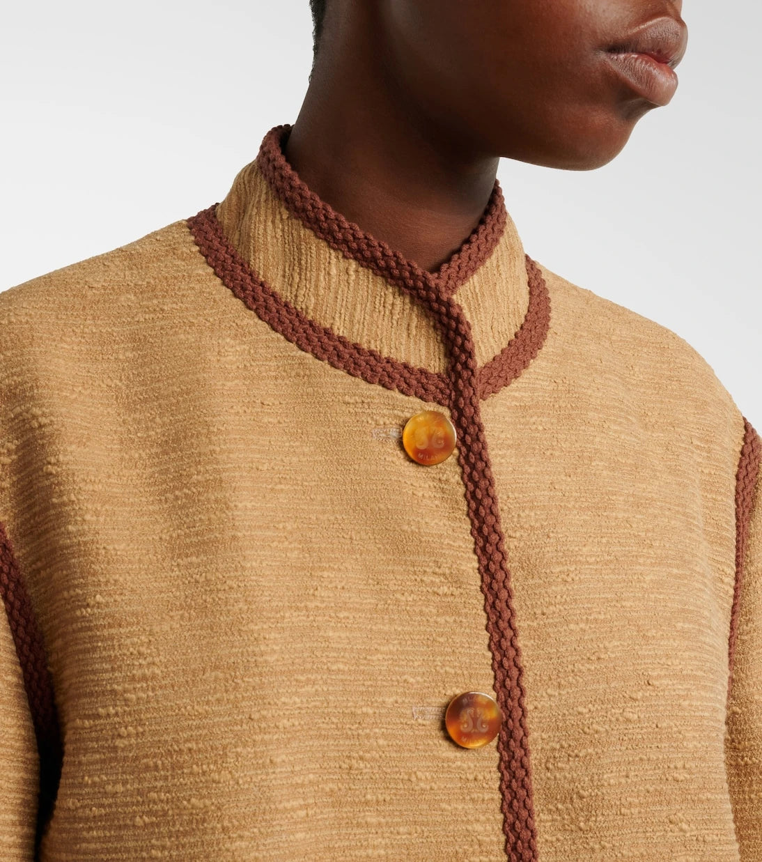 Blazé Milano - Curly cotton and linen-blend jacket