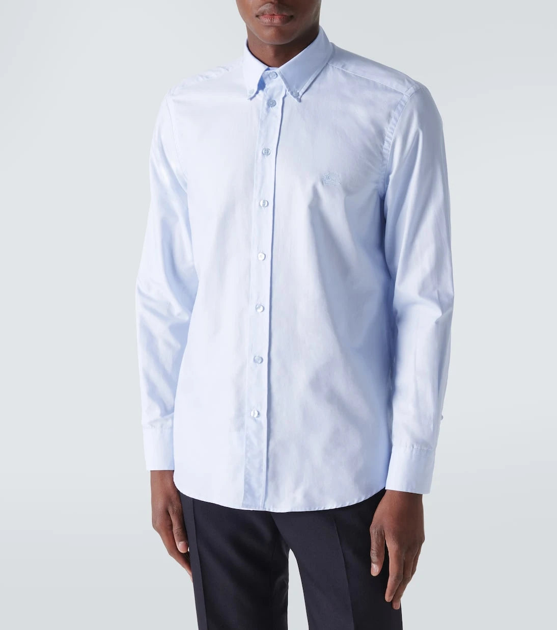 Etro - Logo cotton Oxford shirt