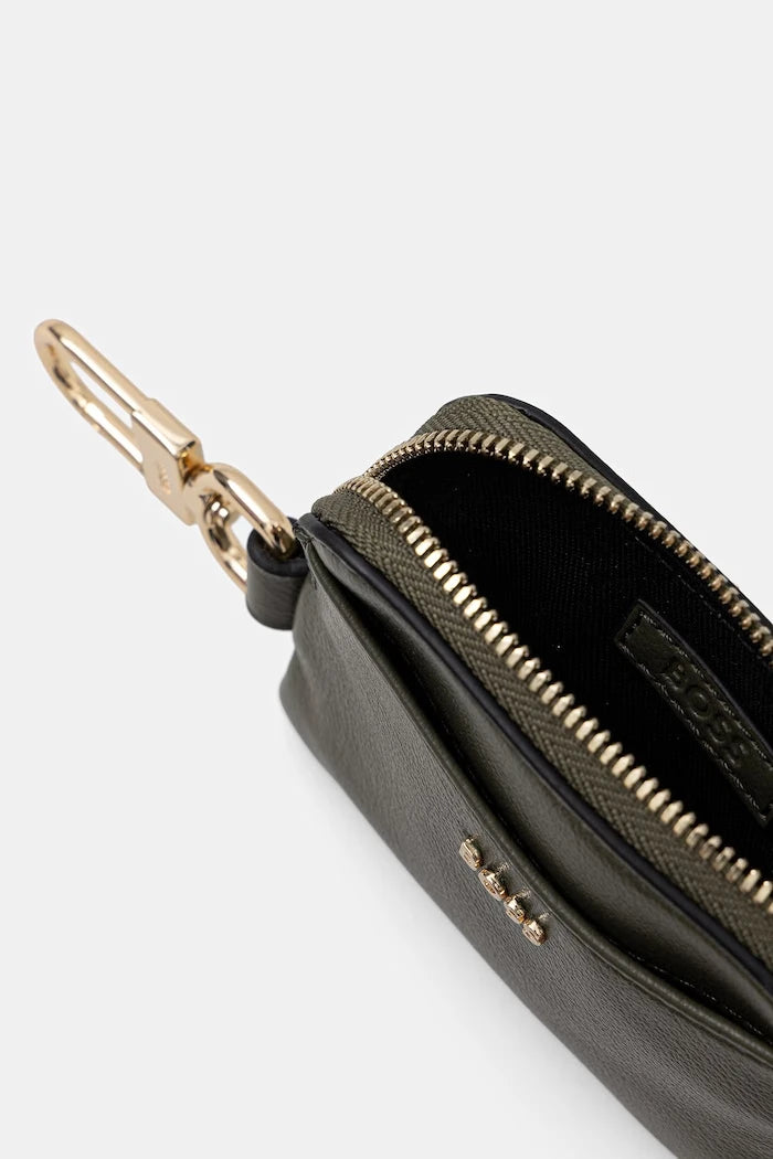BOSS kadın suni deri portföy Sandy Zip Cardholder