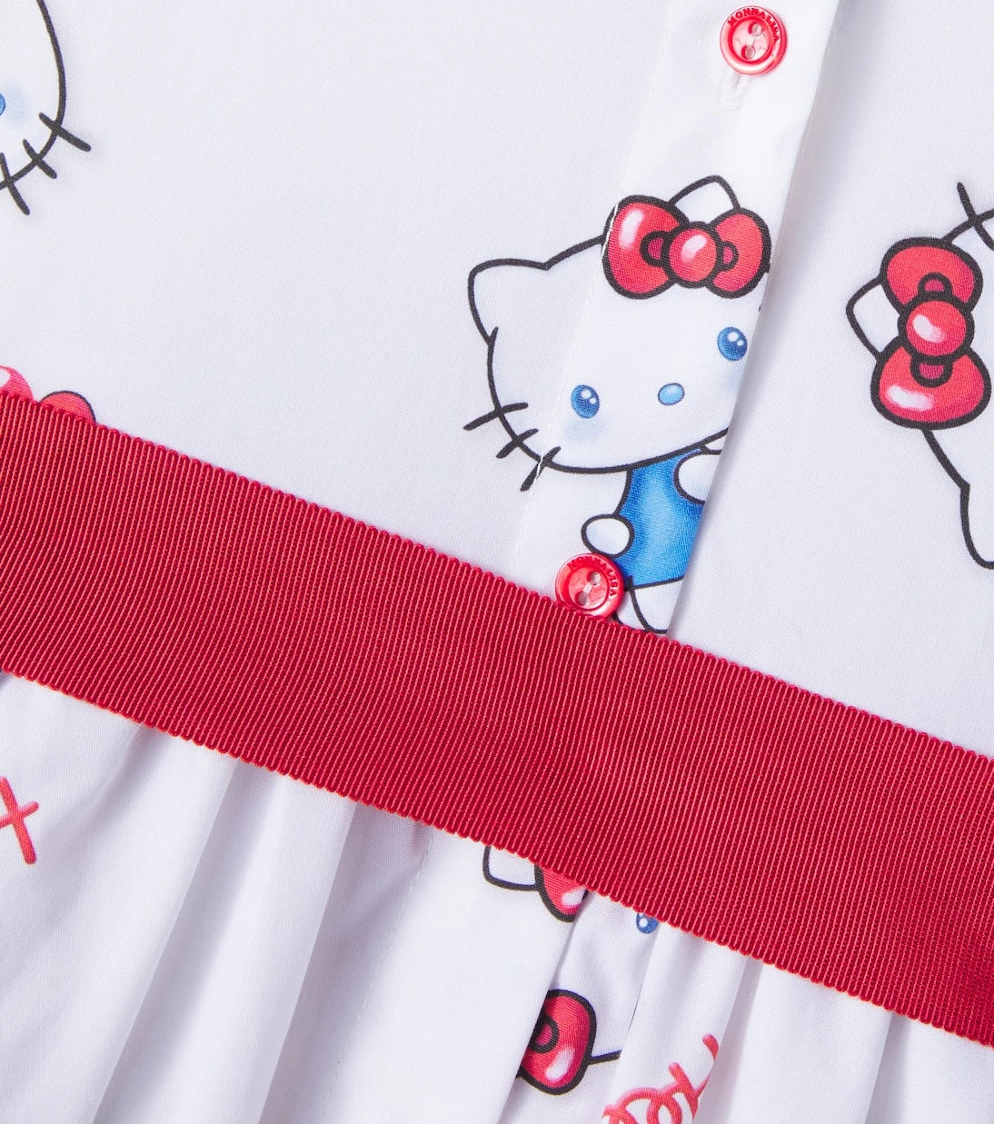 Monnalisa - x Hello Kitty cotton poplin shirt dress