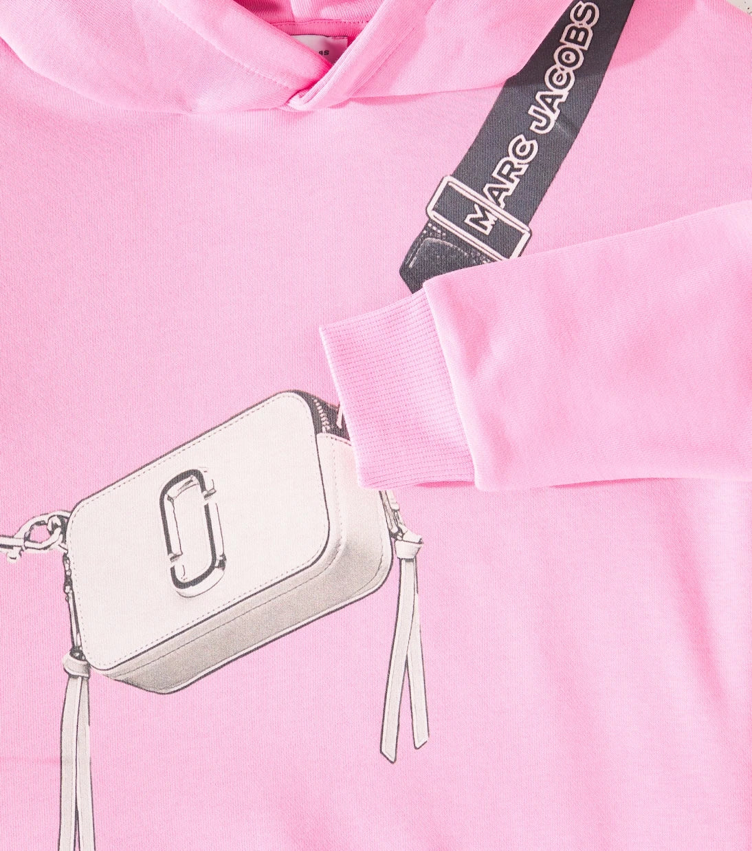 Marc Jacobs Kids - هودي من نسيج فليس القطن المخلوط ومطبوع