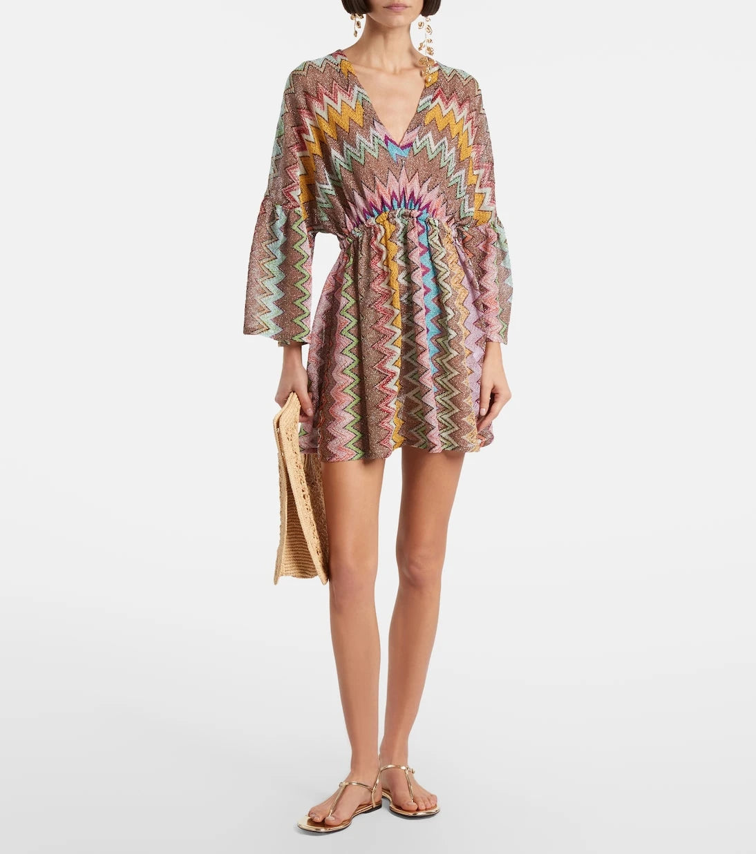 Missoni - Zigzag lamé kaftan
