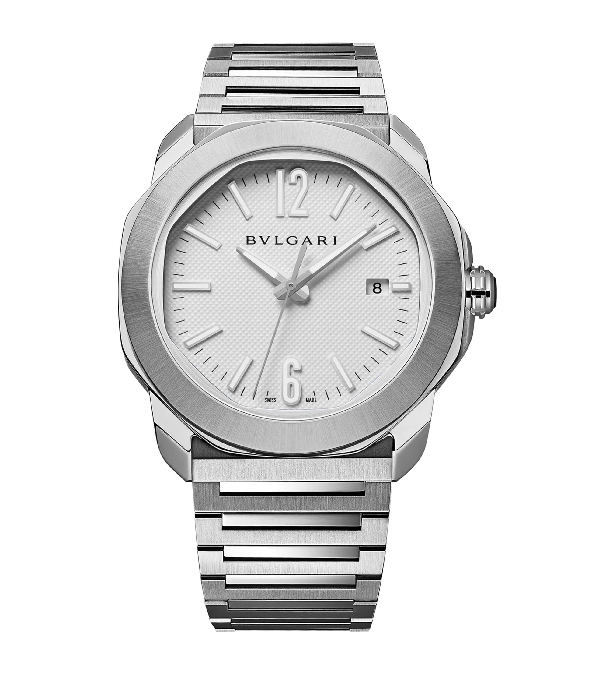 Stainless Steel Octo Roma Automatic Watch 41mm