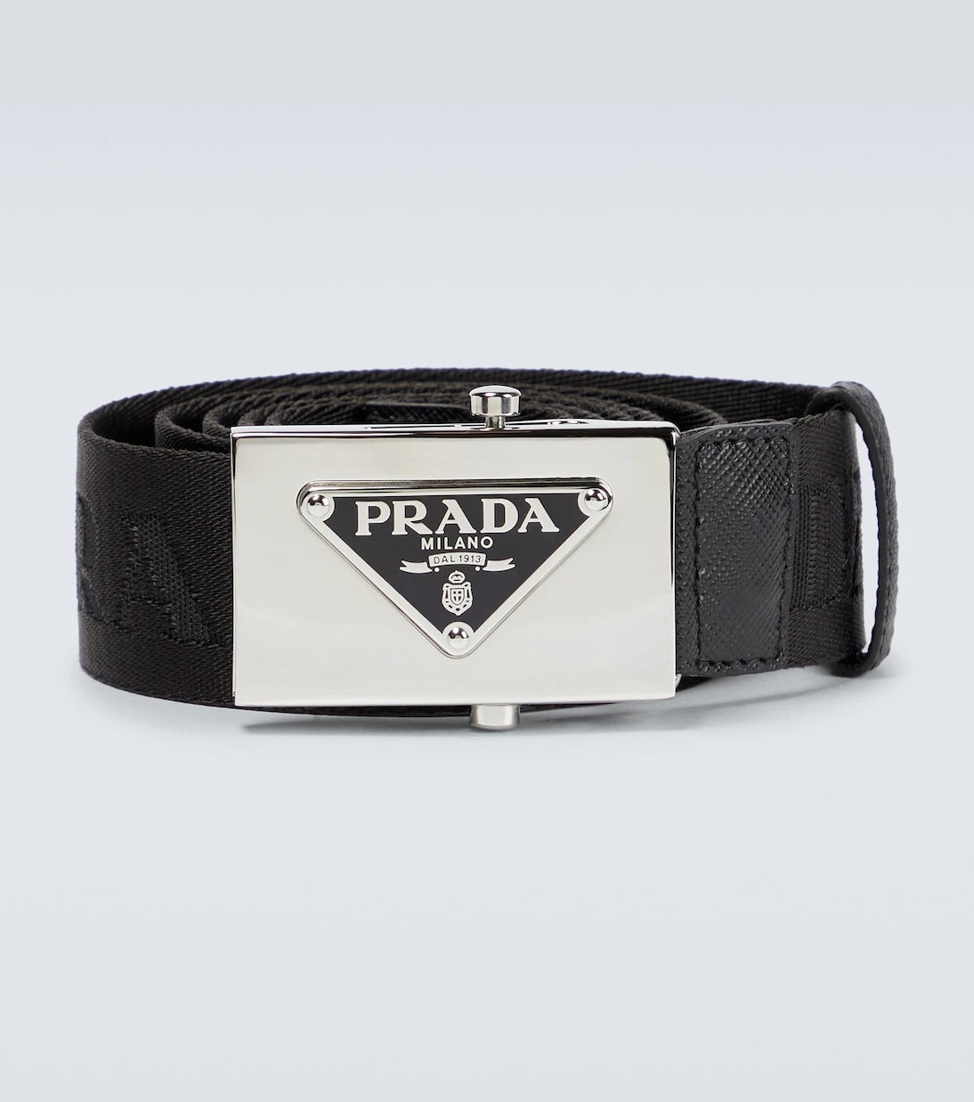 Prada - Technical fabric logo belt
