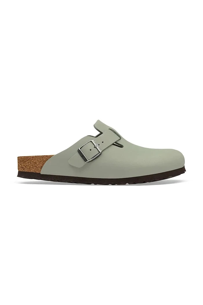 Birkenstock чехли сабо от кожа Boston Oiled Leather